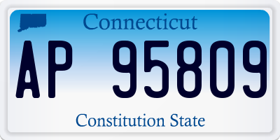 CT license plate AP95809