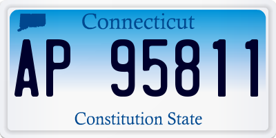 CT license plate AP95811