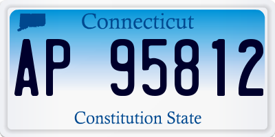 CT license plate AP95812