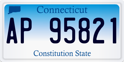 CT license plate AP95821