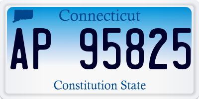 CT license plate AP95825