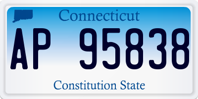 CT license plate AP95838