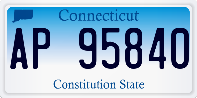 CT license plate AP95840