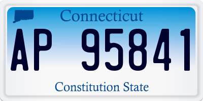 CT license plate AP95841