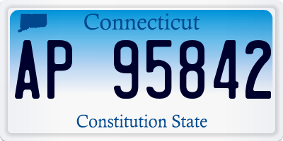 CT license plate AP95842