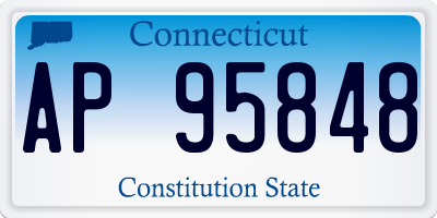 CT license plate AP95848