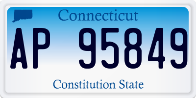 CT license plate AP95849