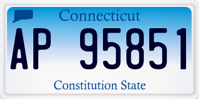 CT license plate AP95851