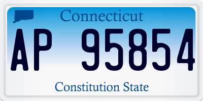 CT license plate AP95854