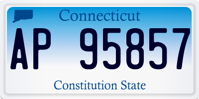 CT license plate AP95857