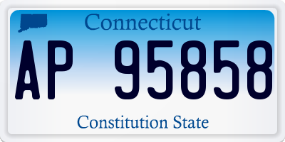 CT license plate AP95858