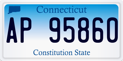 CT license plate AP95860