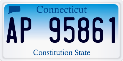 CT license plate AP95861