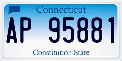 CT license plate AP95881