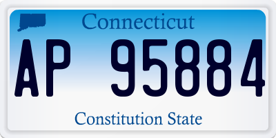 CT license plate AP95884