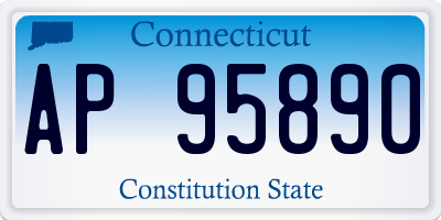 CT license plate AP95890