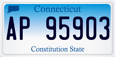 CT license plate AP95903