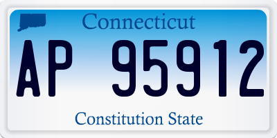 CT license plate AP95912