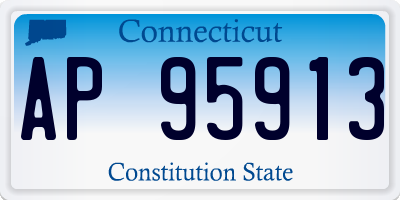 CT license plate AP95913