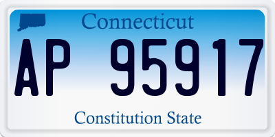 CT license plate AP95917