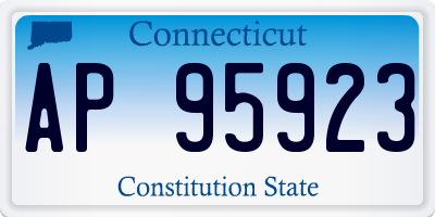 CT license plate AP95923