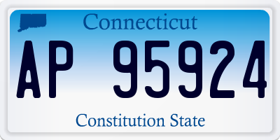 CT license plate AP95924