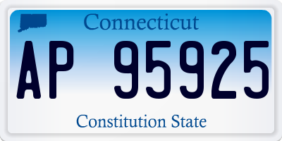 CT license plate AP95925