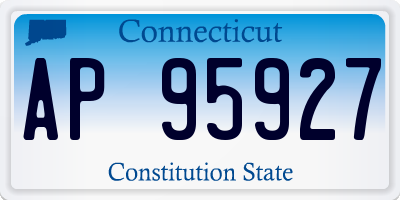 CT license plate AP95927