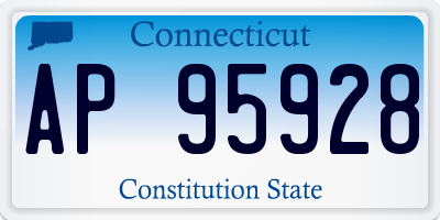 CT license plate AP95928