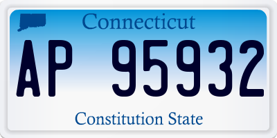 CT license plate AP95932