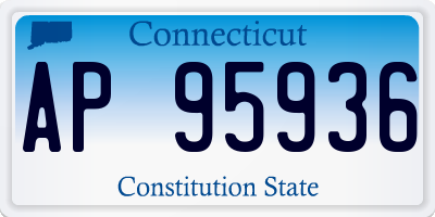 CT license plate AP95936