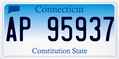 CT license plate AP95937