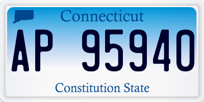 CT license plate AP95940