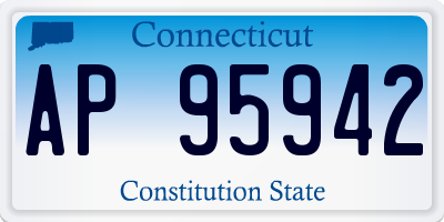 CT license plate AP95942