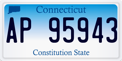 CT license plate AP95943