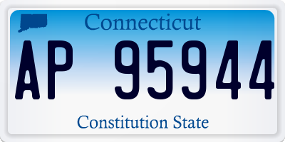 CT license plate AP95944