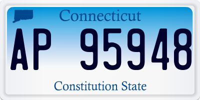 CT license plate AP95948