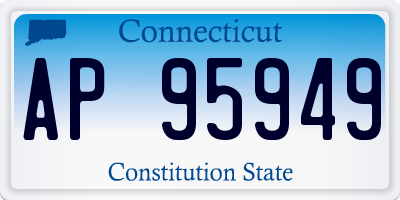 CT license plate AP95949