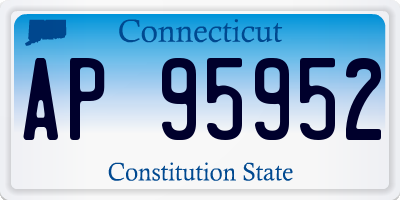 CT license plate AP95952