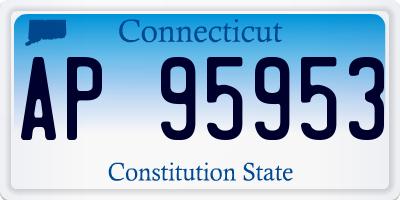 CT license plate AP95953