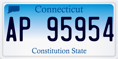 CT license plate AP95954