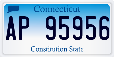 CT license plate AP95956