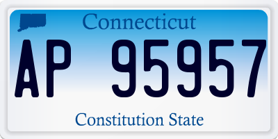 CT license plate AP95957