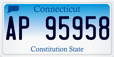 CT license plate AP95958