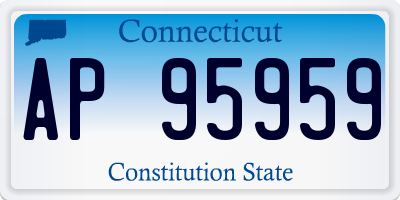 CT license plate AP95959