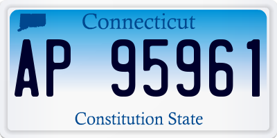 CT license plate AP95961