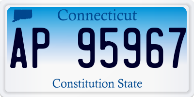 CT license plate AP95967