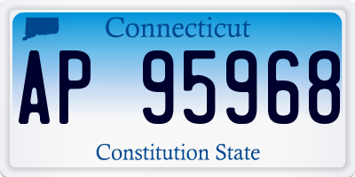 CT license plate AP95968