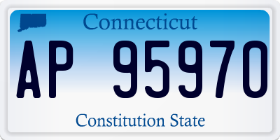 CT license plate AP95970