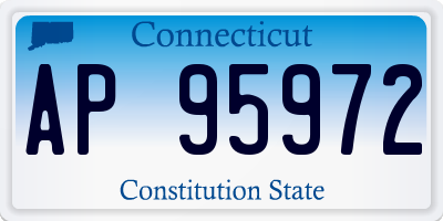 CT license plate AP95972